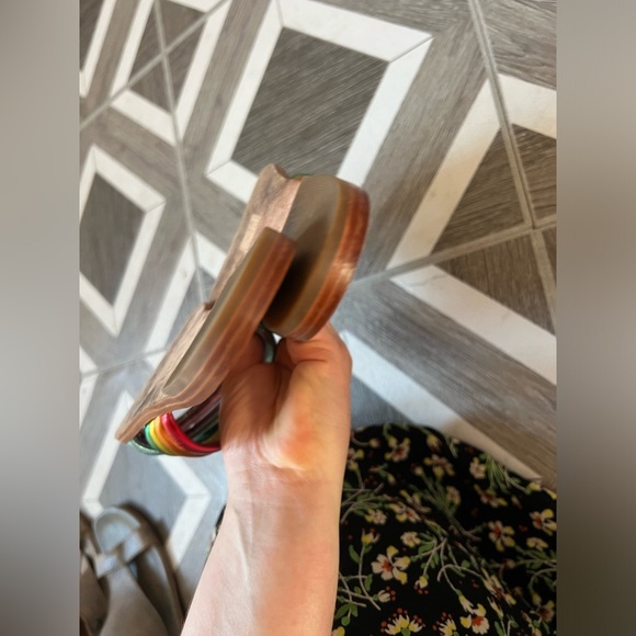 RAYE Ziggy Sandal in Multi Rainbow, size 8 - Picture 4 of 5